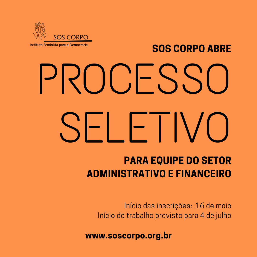 SOS Corpo divulga edital de seleção para setor administrativo e financeiro