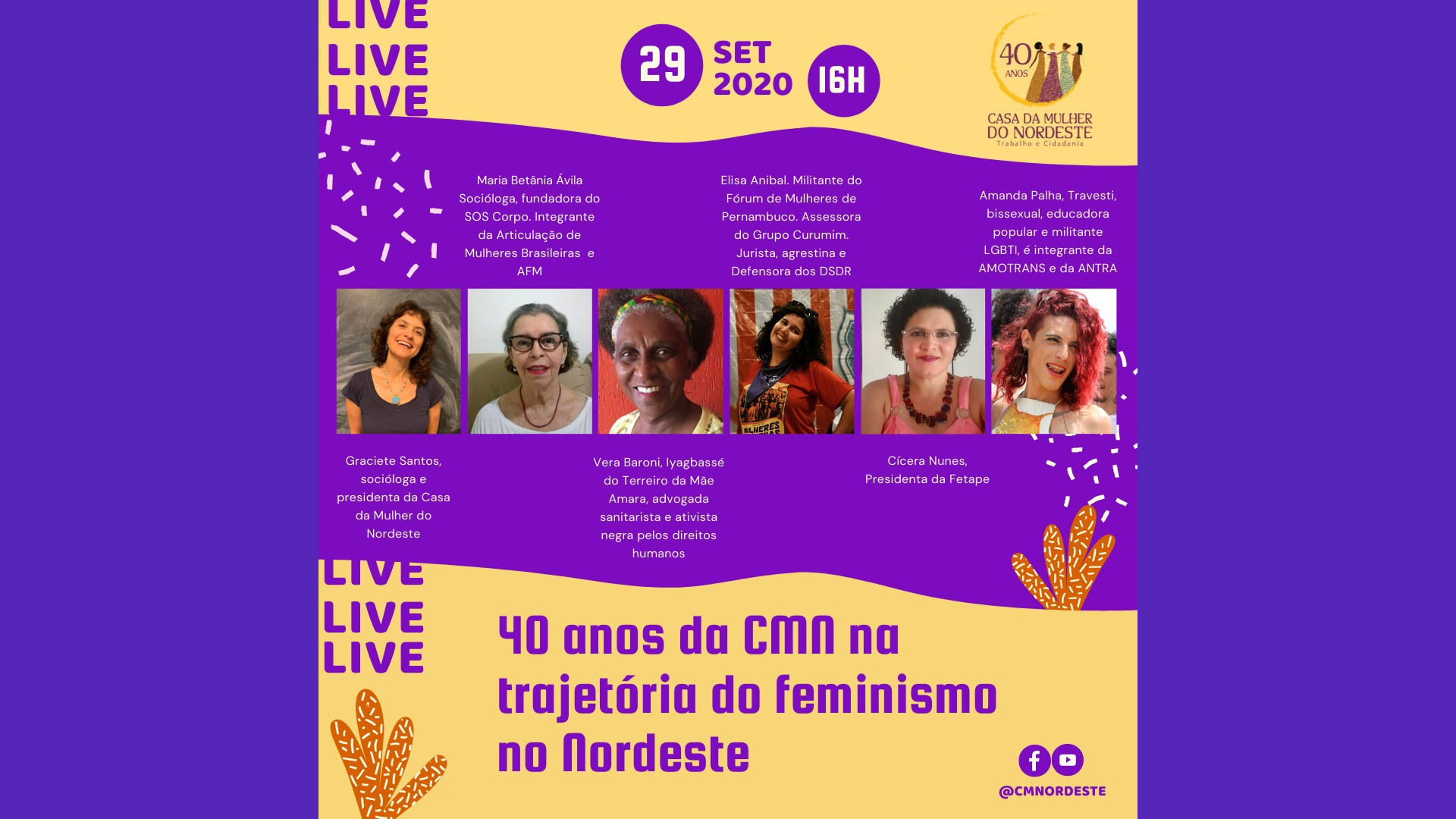 Casa da Mulher do Nordeste comemora 40 anos de história e de feminismo
