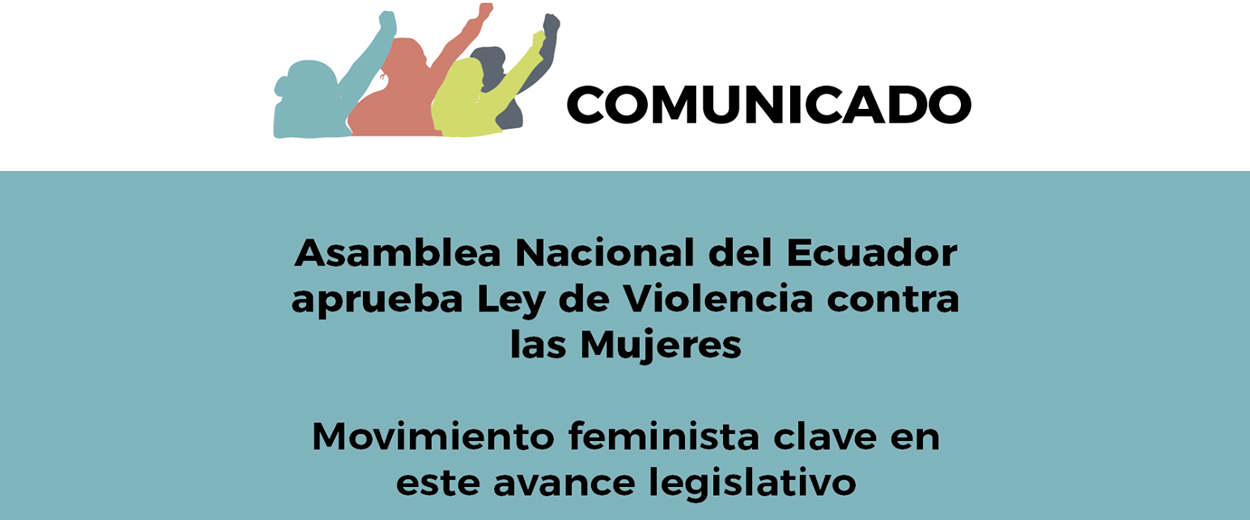 Asamblea Nacional del Ecuador aprueba Ley de Violencia contra las Mujeres