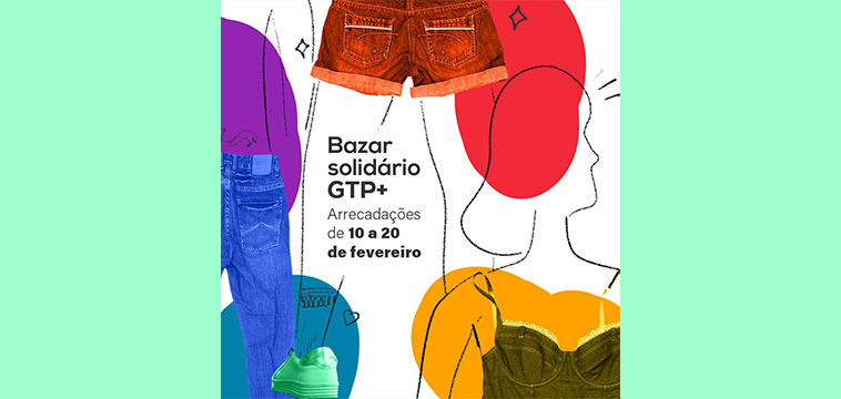 GTP+ realiza bazar solidário  até dia 20 de fevereiro