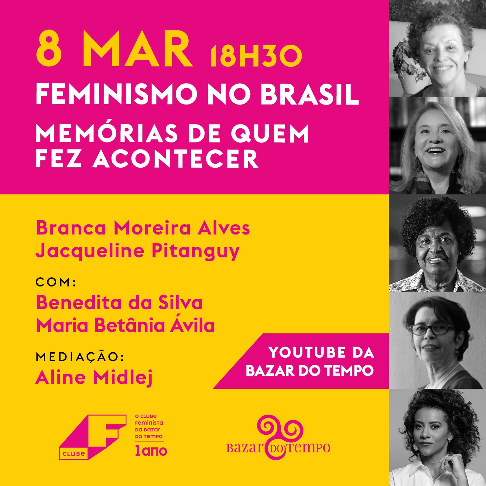 Lançamento: Feminismo no Brasil – Memórias de quem fez acontecer