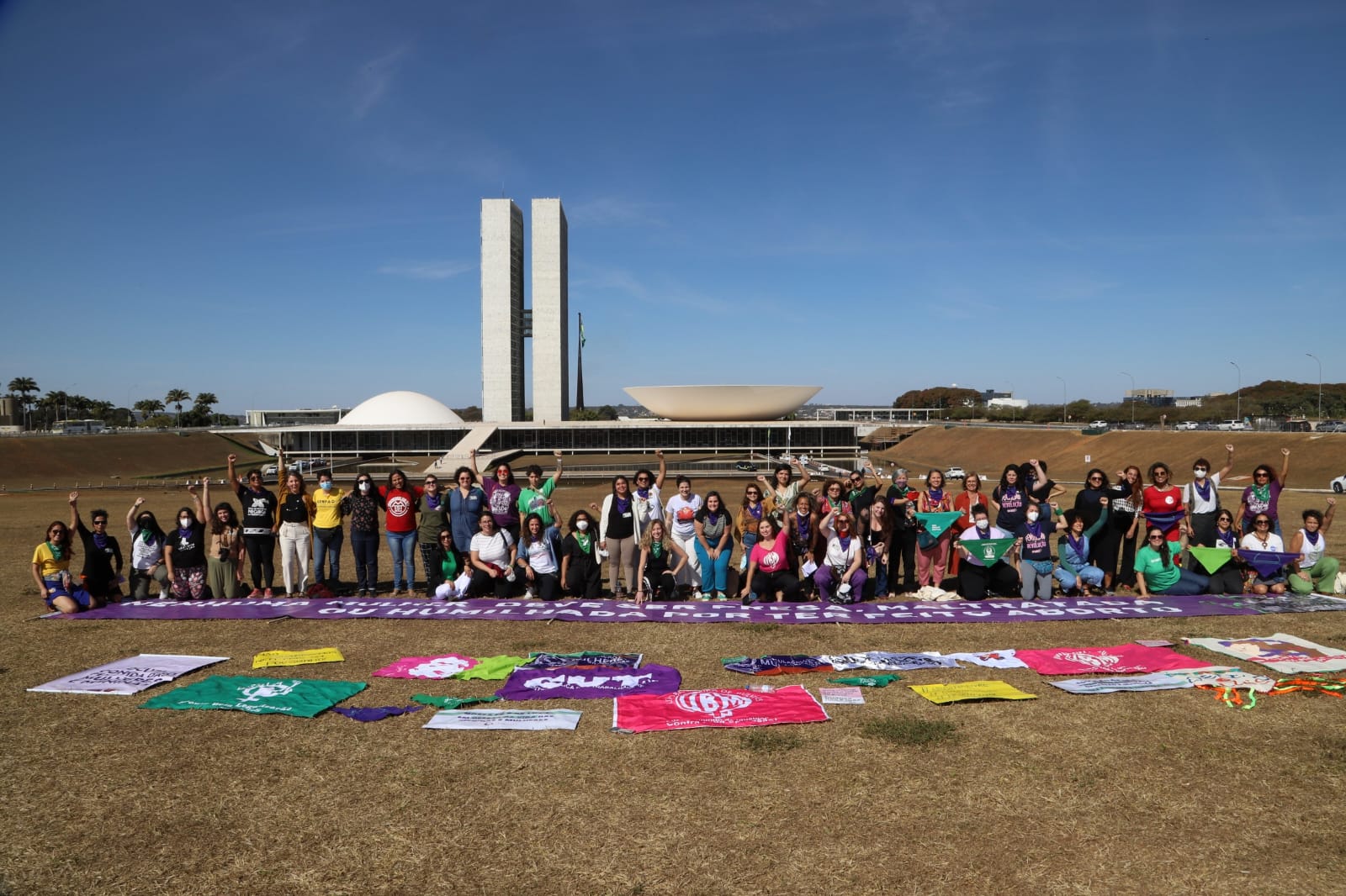 Ato #OcupaCongresso Pela Vida das Mulheres movimentou a Câmara dos Deputados em Brasília