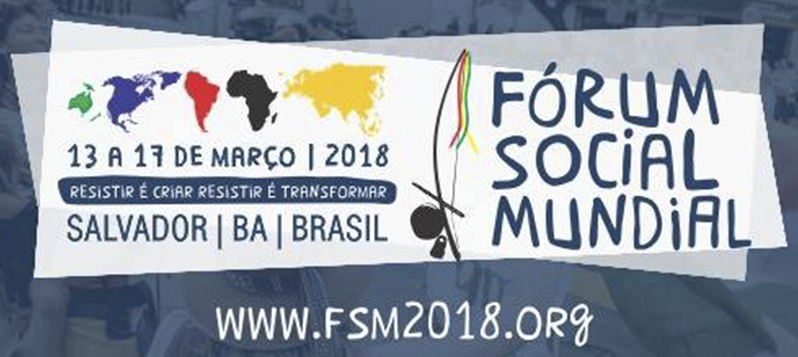 Fórum Social Mundial acontecerá em março