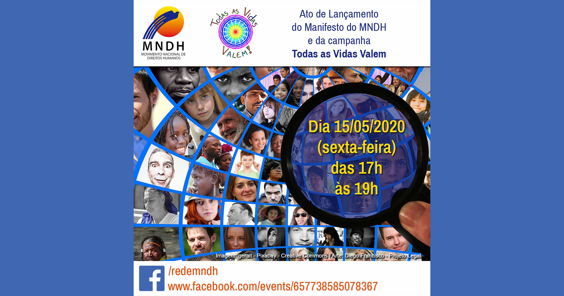 TODAS AS VIDAS VALEM:  Campanha nacional do MNDH será lançada dia 15
